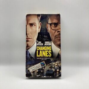 Changing Lanes VHS 2002 Ben Affleck Samuel L Jackson Thriller Movie Paramount